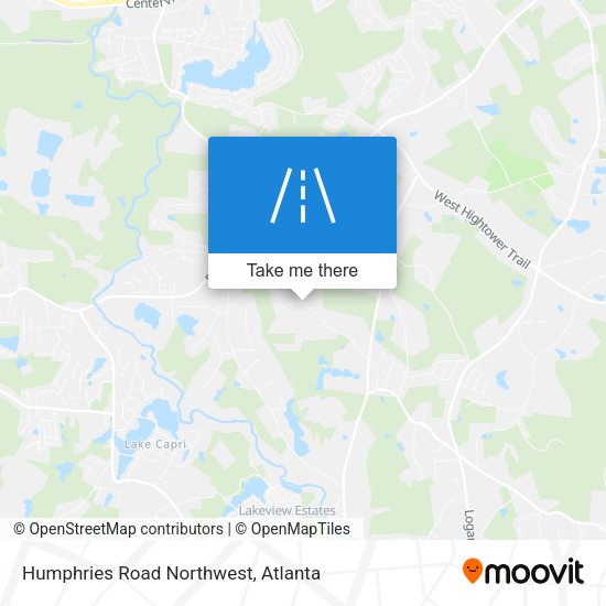 Humphries Road Northwest map