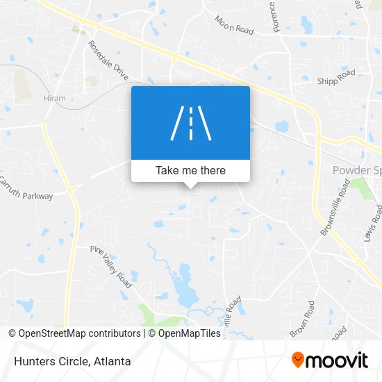 Mapa de Hunters Circle