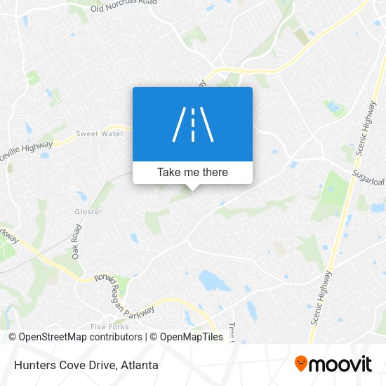 Hunters Cove Drive map