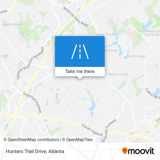 Mapa de Hunters Trail Drive