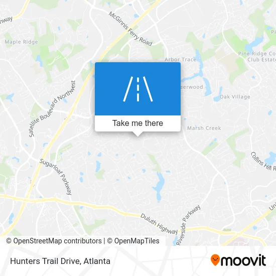 Hunters Trail Drive map