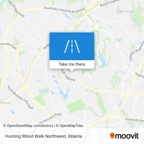 Mapa de Hunting Wood Walk Northwest