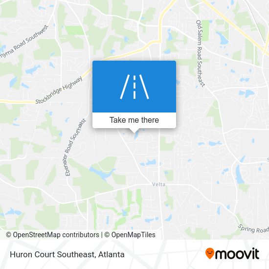 Mapa de Huron Court Southeast