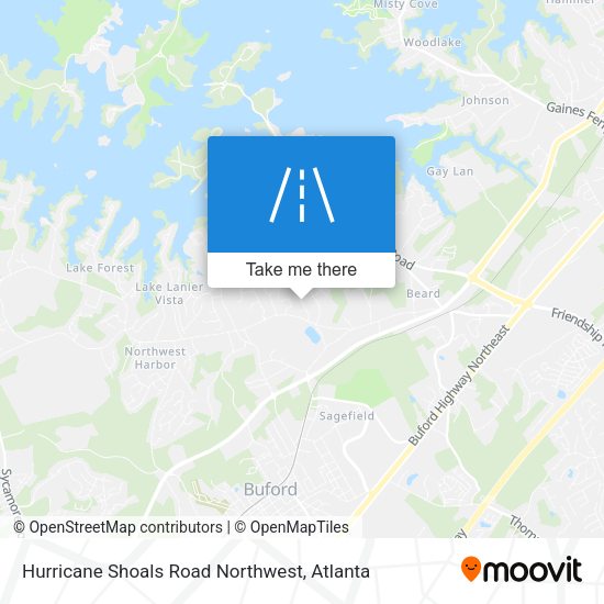 Hurricane Shoals Road Northwest map