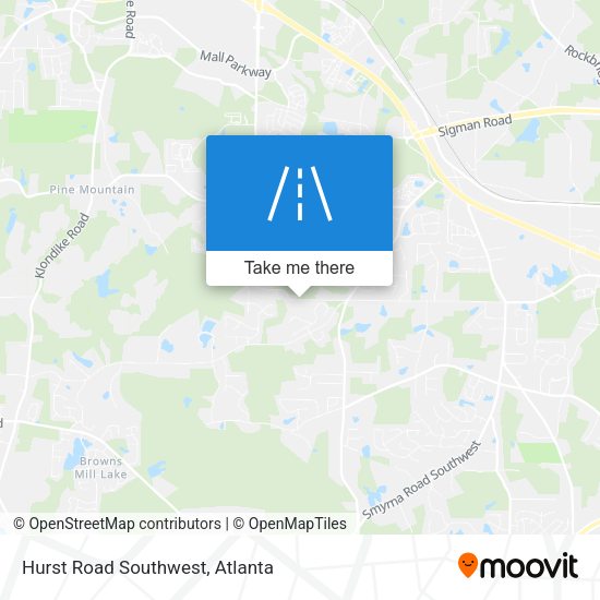 Mapa de Hurst Road Southwest