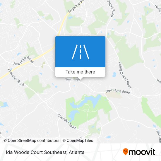 Ida Woods Court Southeast map