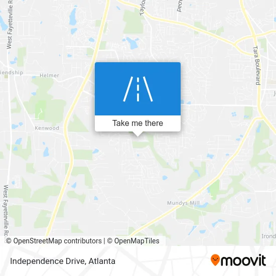 Independence Drive map