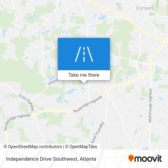 Independence Drive Southwest map