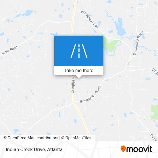 Mapa de Indian Creek Drive