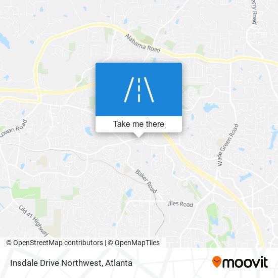 Mapa de Insdale Drive Northwest