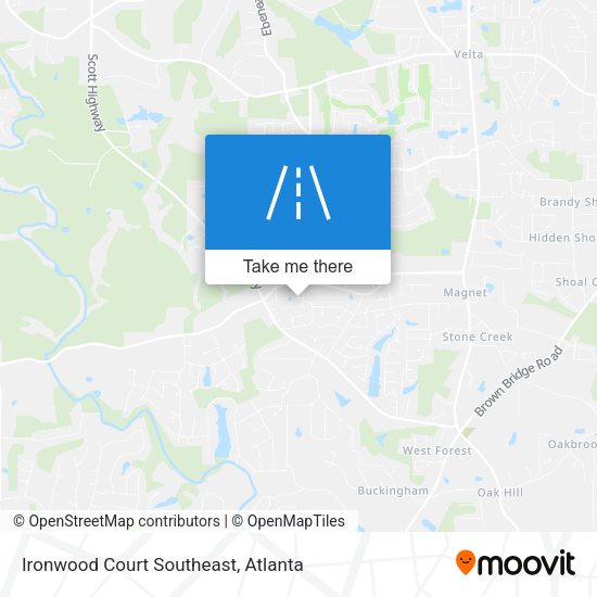 Ironwood Court Southeast map