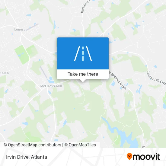 Irvin Drive map