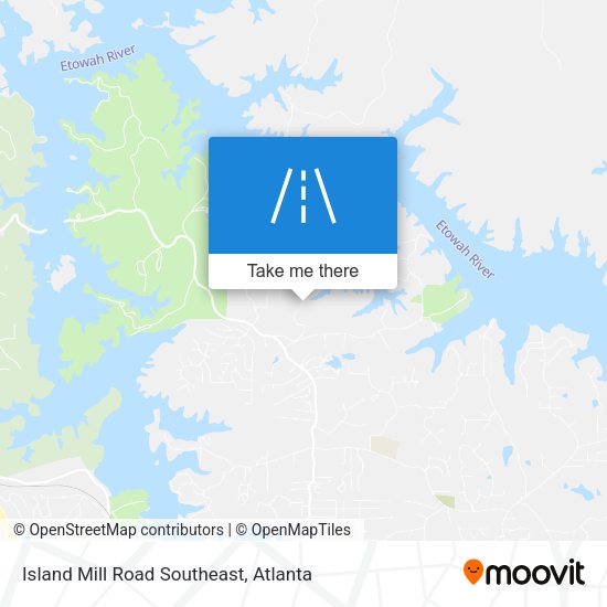 Island Mill Road Southeast map