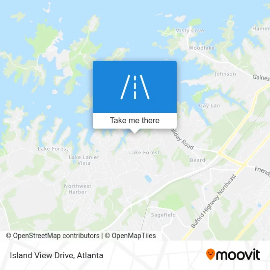 Island View Drive map