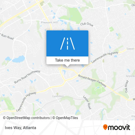 Ives Way map