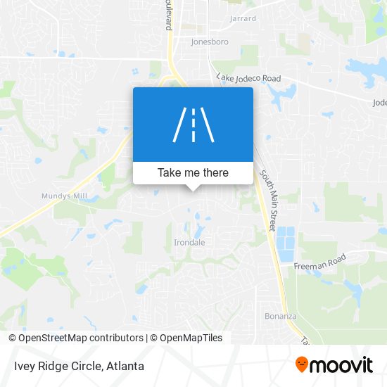 Mapa de Ivey Ridge Circle