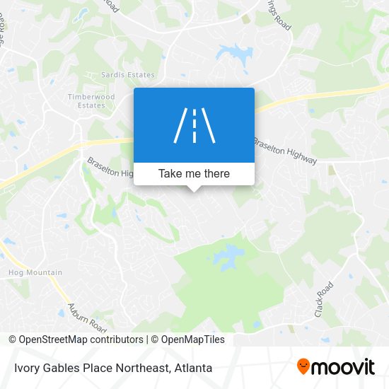 Mapa de Ivory Gables Place Northeast
