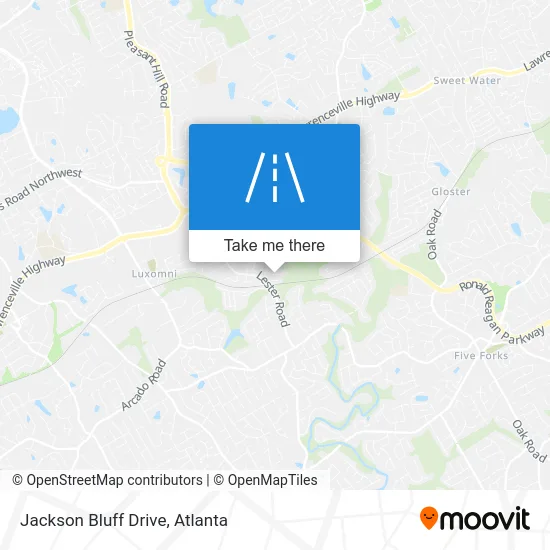 Jackson Bluff Drive map