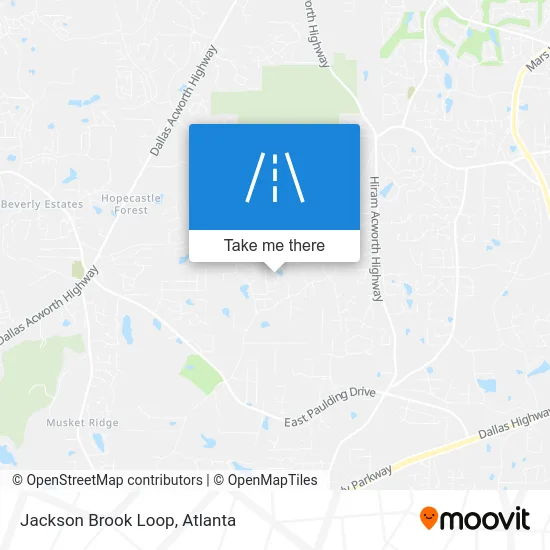 Jackson Brook Loop map