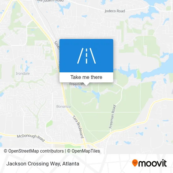 Jackson Crossing Way map