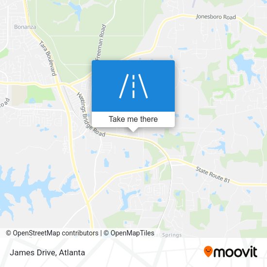 Mapa de James Drive