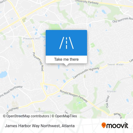 James Harbor Way Northwest map