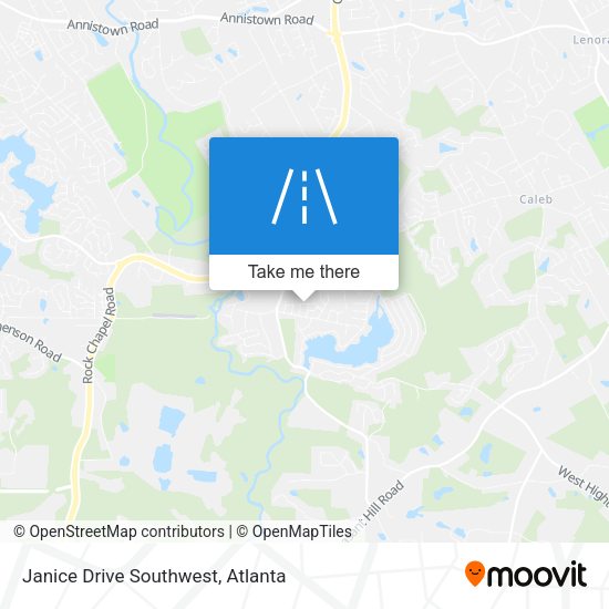 Mapa de Janice Drive Southwest
