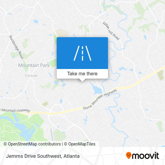 Mapa de Jemms Drive Southwest