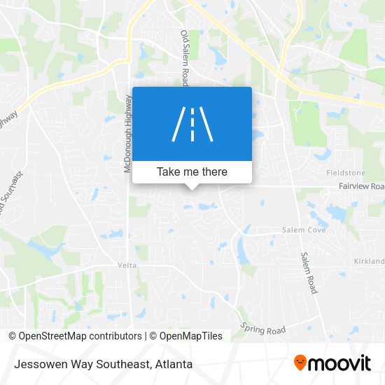 Jessowen Way Southeast map