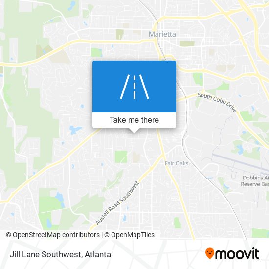 Jill Lane Southwest map