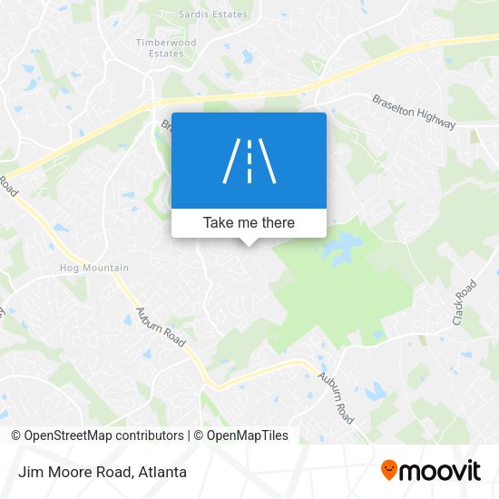 Mapa de Jim Moore Road