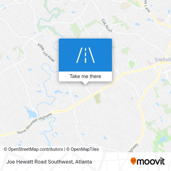 Joe Hewatt Road Southwest map