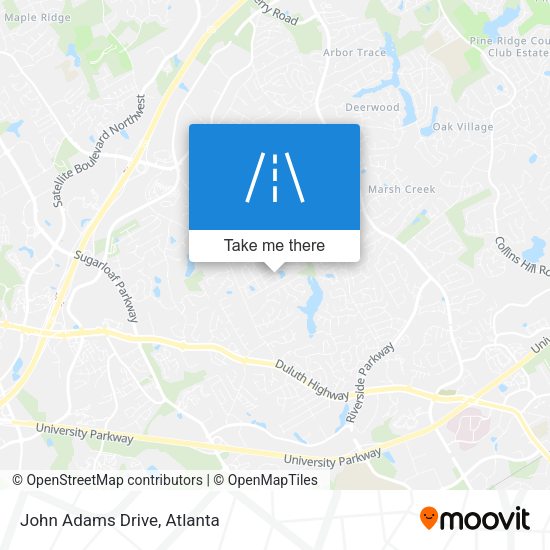 John Adams Drive map