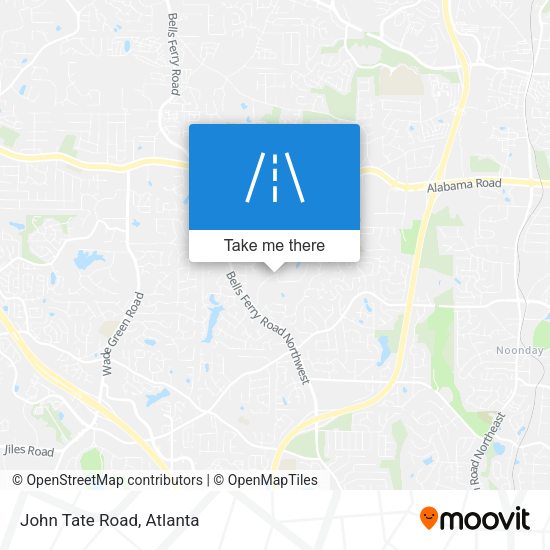 Mapa de John Tate Road