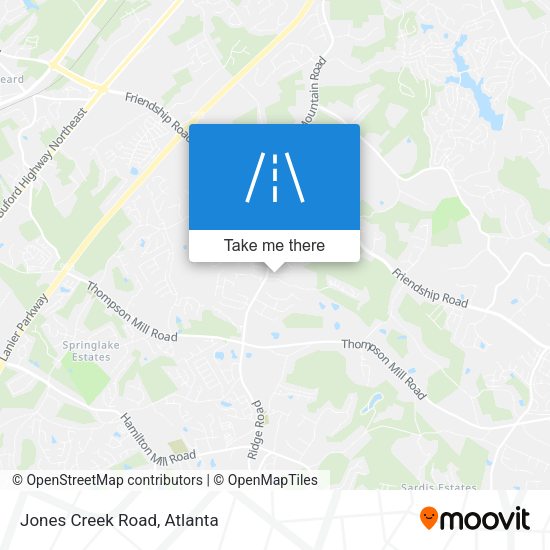 Mapa de Jones Creek Road