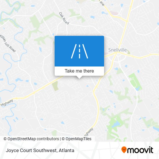 Mapa de Joyce Court Southwest