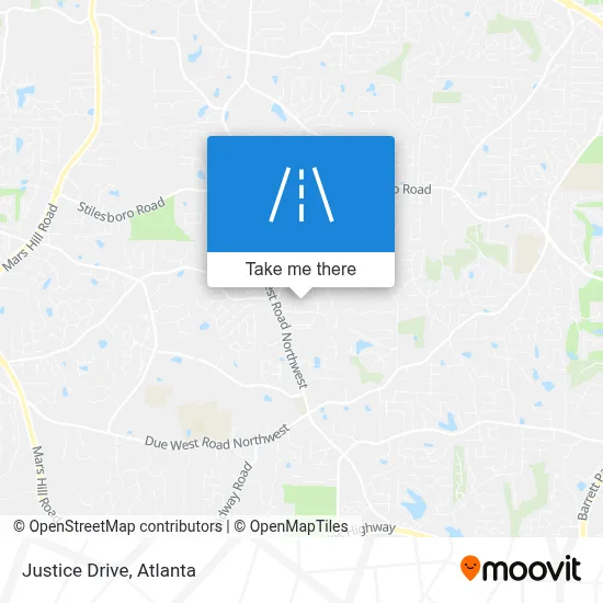 Justice Drive map