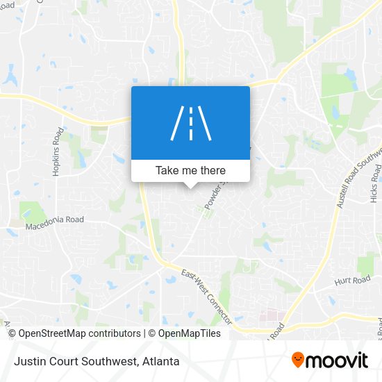 Mapa de Justin Court Southwest