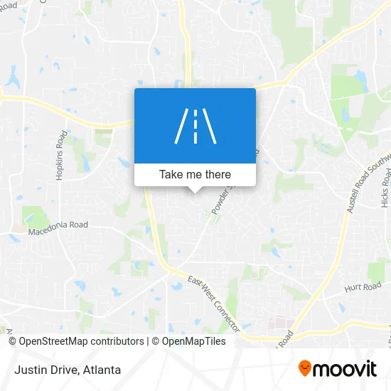 Justin Drive map