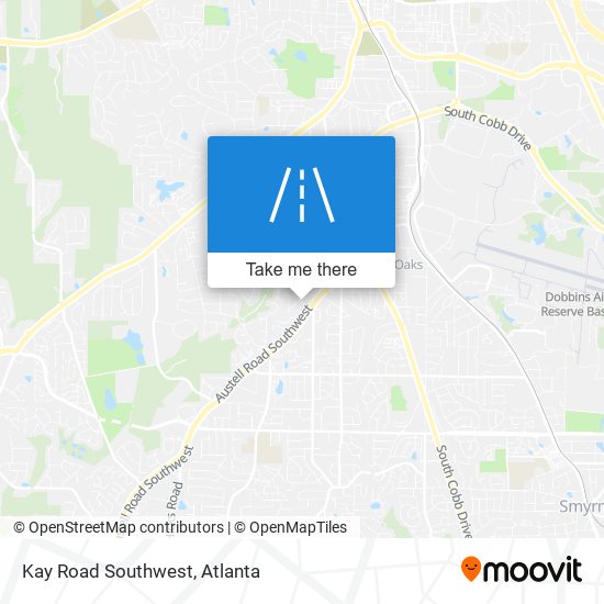 Kay Road Southwest map