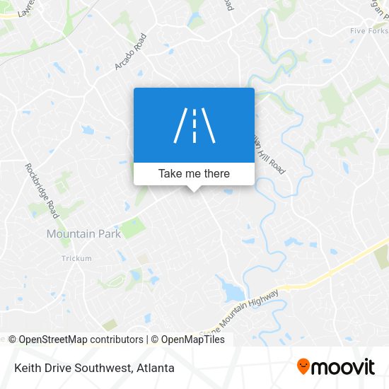 Mapa de Keith Drive Southwest