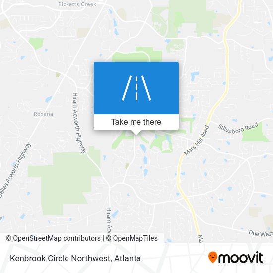 Kenbrook Circle Northwest map
