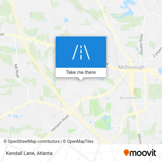 Kendall Lane map