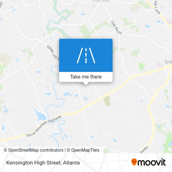 Kensington High Street map