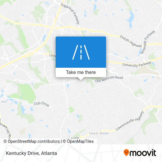 Mapa de Kentucky Drive