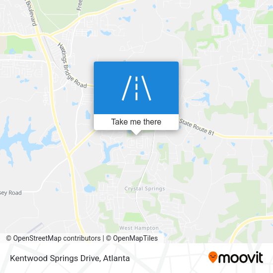 Kentwood Springs Drive map