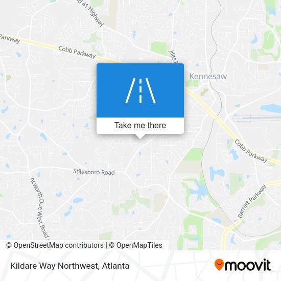 Kildare Way Northwest map