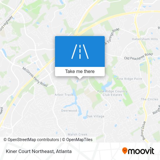 Kiner Court Northeast map