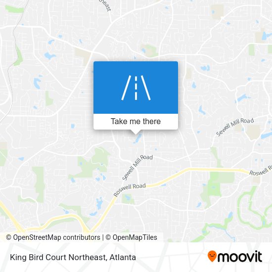 King Bird Court Northeast map