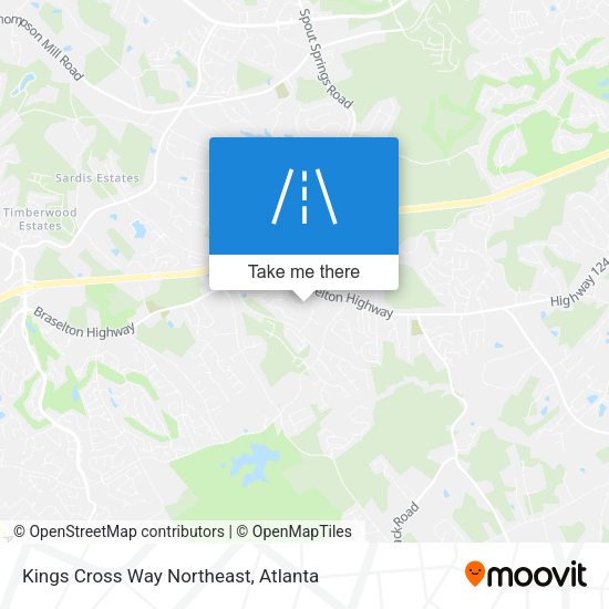 Mapa de Kings Cross Way Northeast